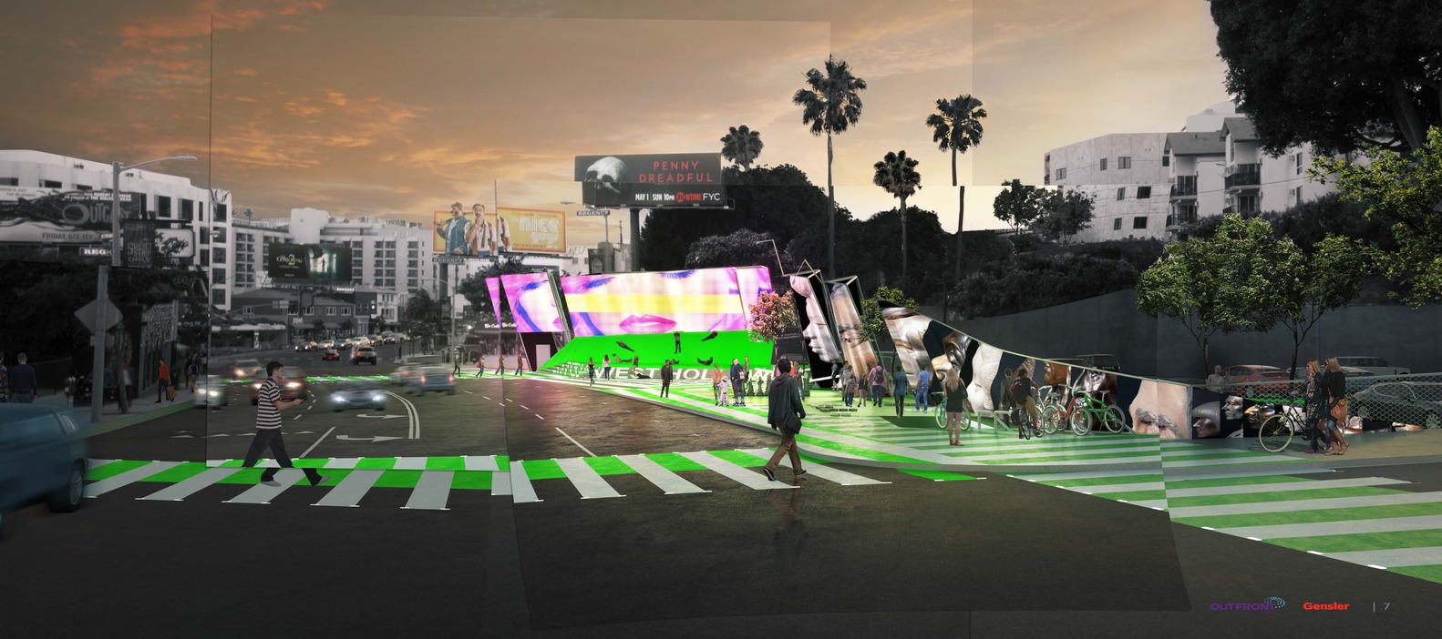 Outfront Media with Gensler + Mak Center - Now Playing Sunset / Source: City of West Hollywood