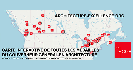 Toutes les Médailles du Gouverneur général en architecture au Canada